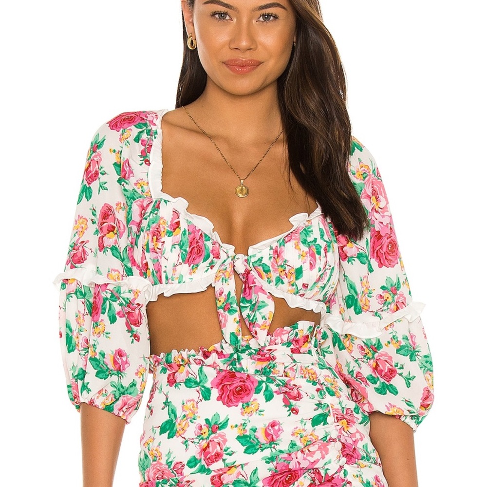 For Love & Lemons- Imogen Crop Top XS